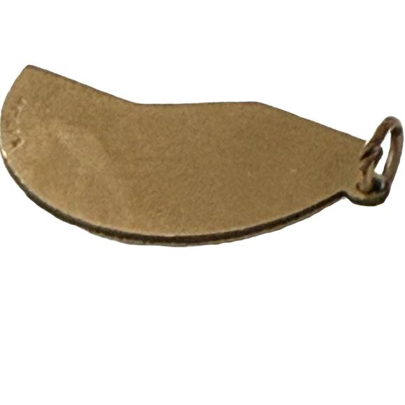 Mizpah Coin 14KT Gold Filled Jewish Friendship Charm - Left Side 1/2 Pendant - Picture 7 of 7